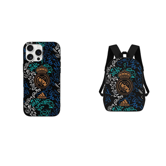 Real Madrid iPhone Case + backpacks 17 inch / free shipping