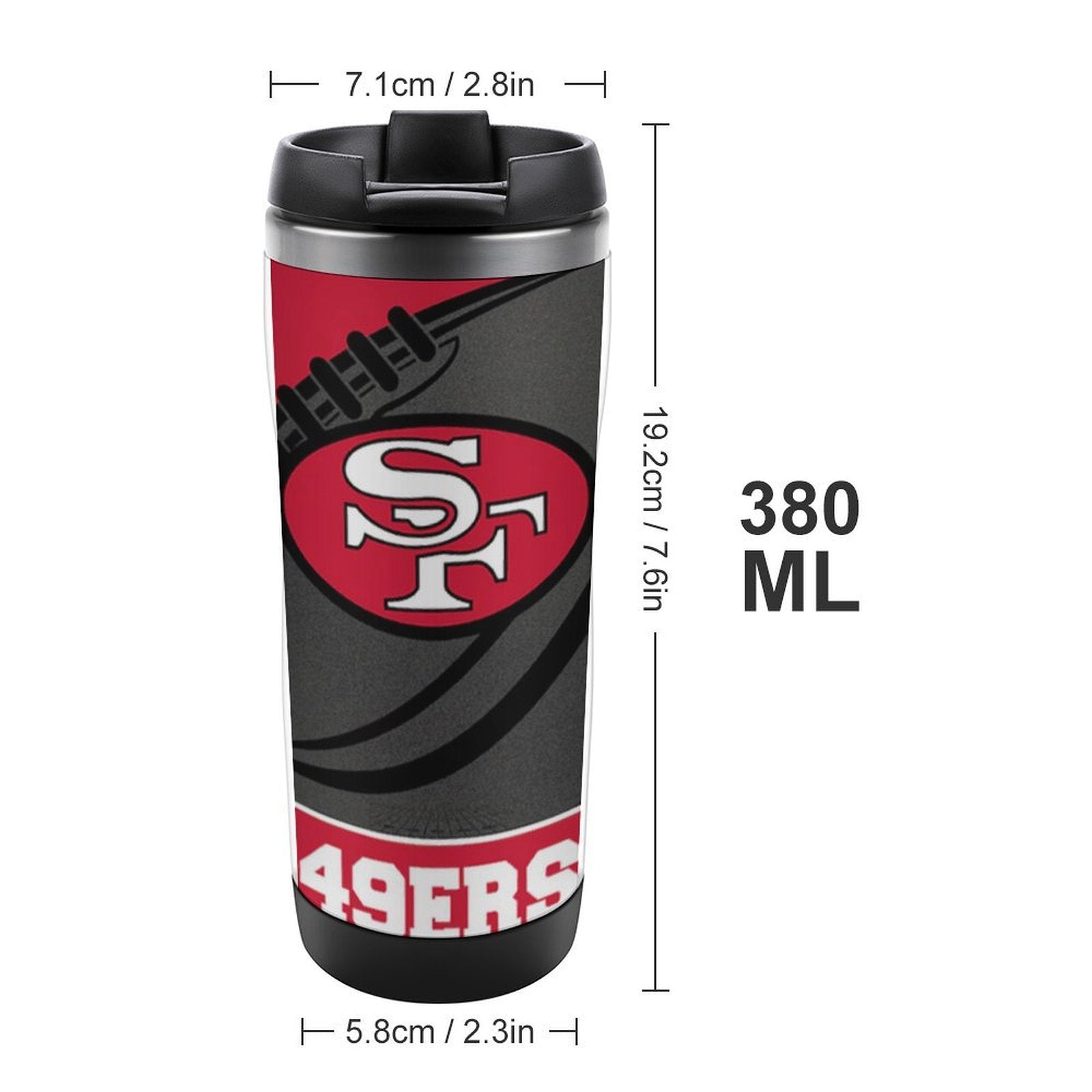 49ERS HIGH-QUALITY WATER CUP
