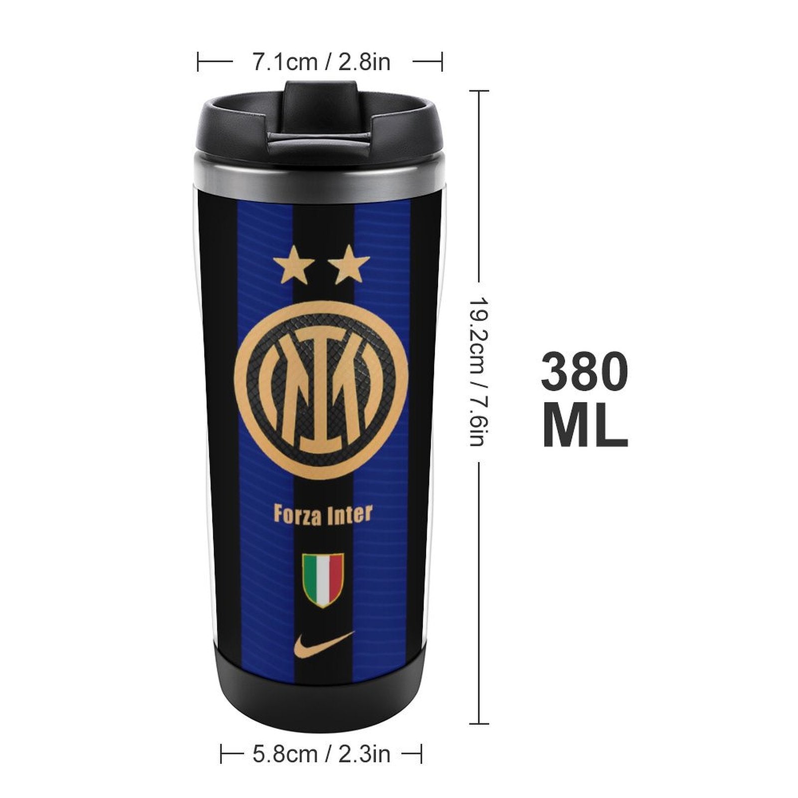 INTER MILAN HIGH-QUALITY WATER CUP