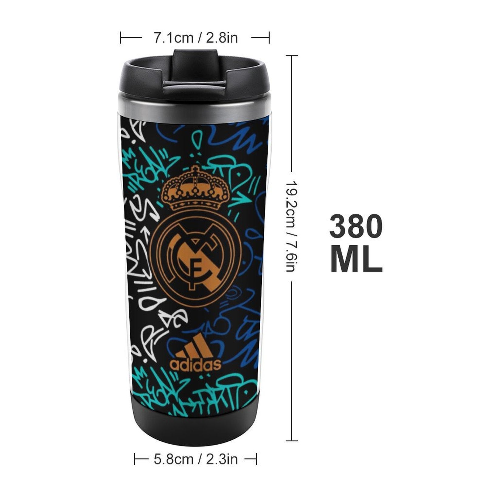 Real Madrid High-quality water cup